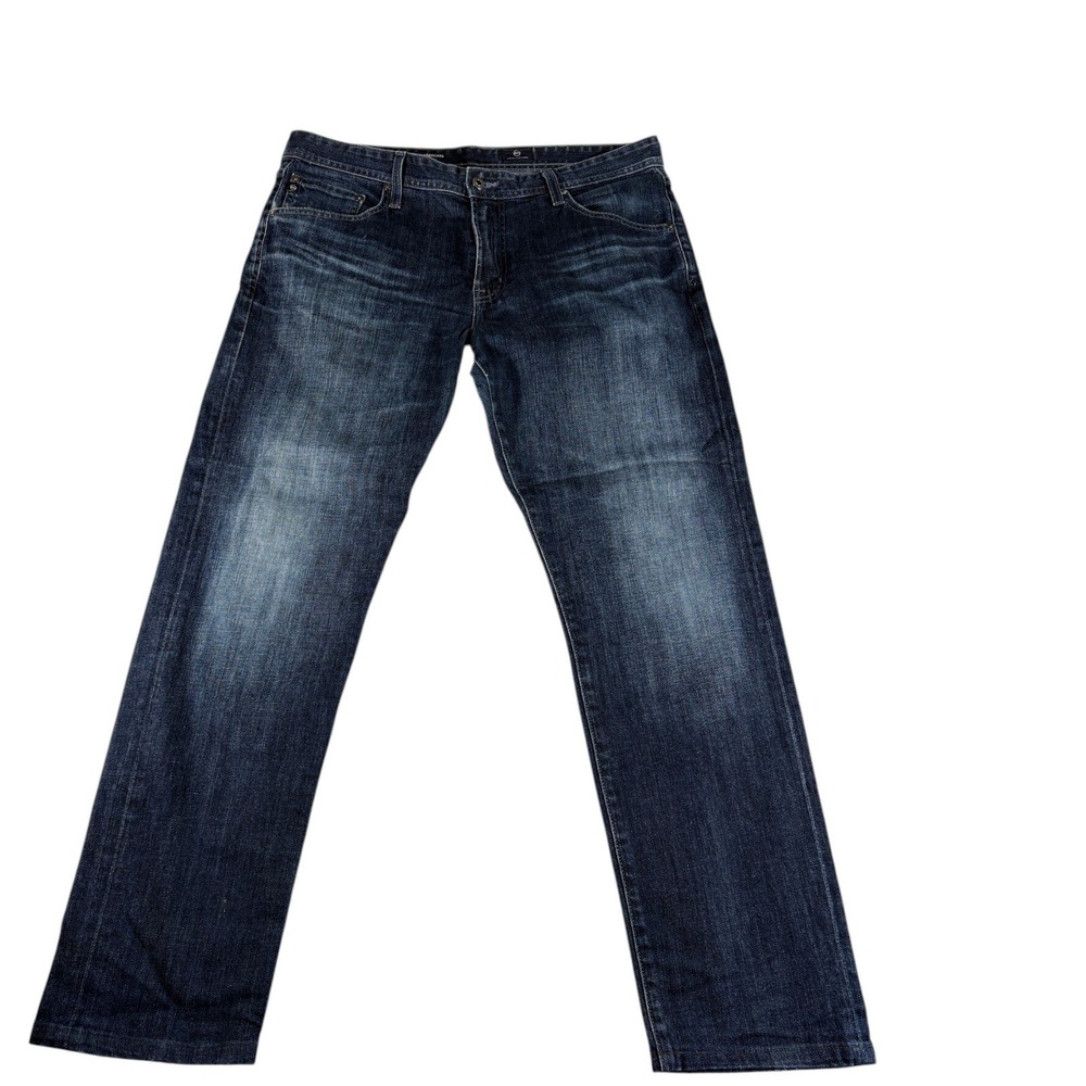 AG Adriano Goldschmied The Graduate Jeans Mens 36x34 Blue Dark Wash Tailored Leg